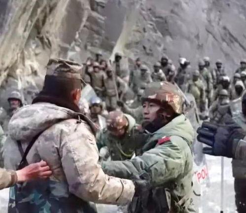 中印边境冲突视频,紧张局势下的对峙瞬间